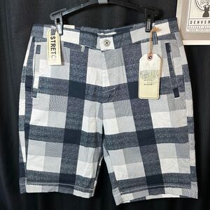 HUDSON & BARROW® | Men’s Plaid Shorts | W-32 | NEW w/ TAGS